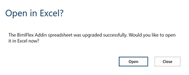 Open in Excel? Open in Excel?
