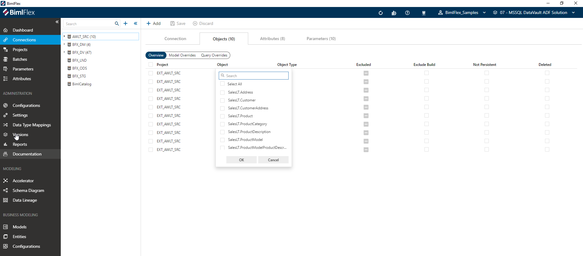 Filter Dialog Filter Dialog