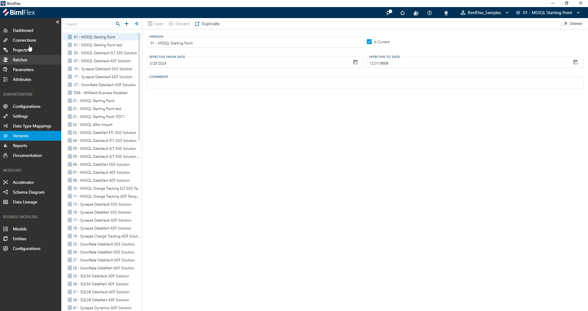 BimlFlex Versions Editor - Overview BimlFlex Versions Editor - Overview