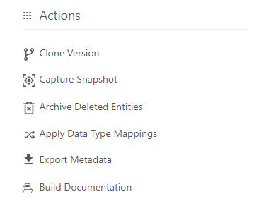 Dashboard Actions Dashboard Actions