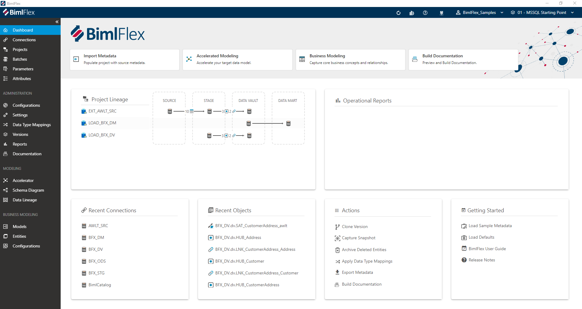 BimlFlex Dashboard BimlFlex Dashboard Overview