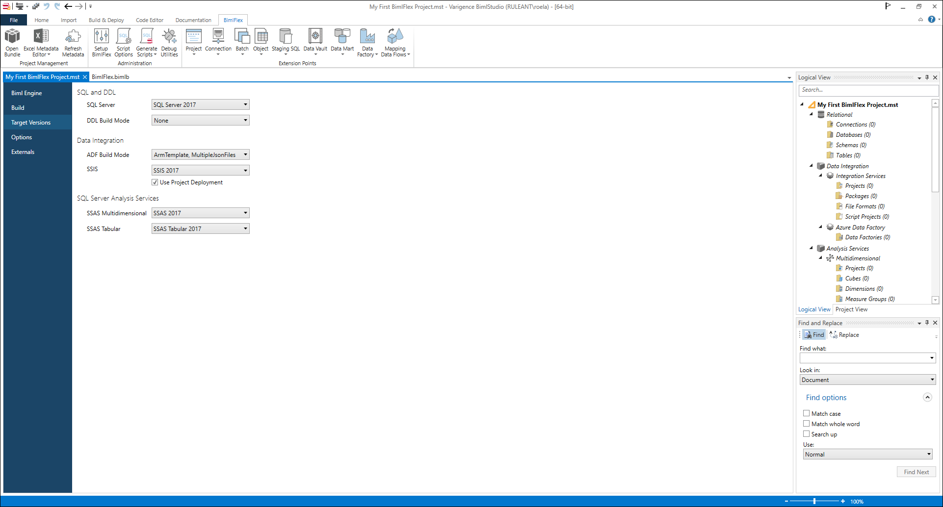 BimlStudio Project Settings BimlStudio Project Settings