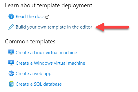 Build your own template in the editor CustomTemplate