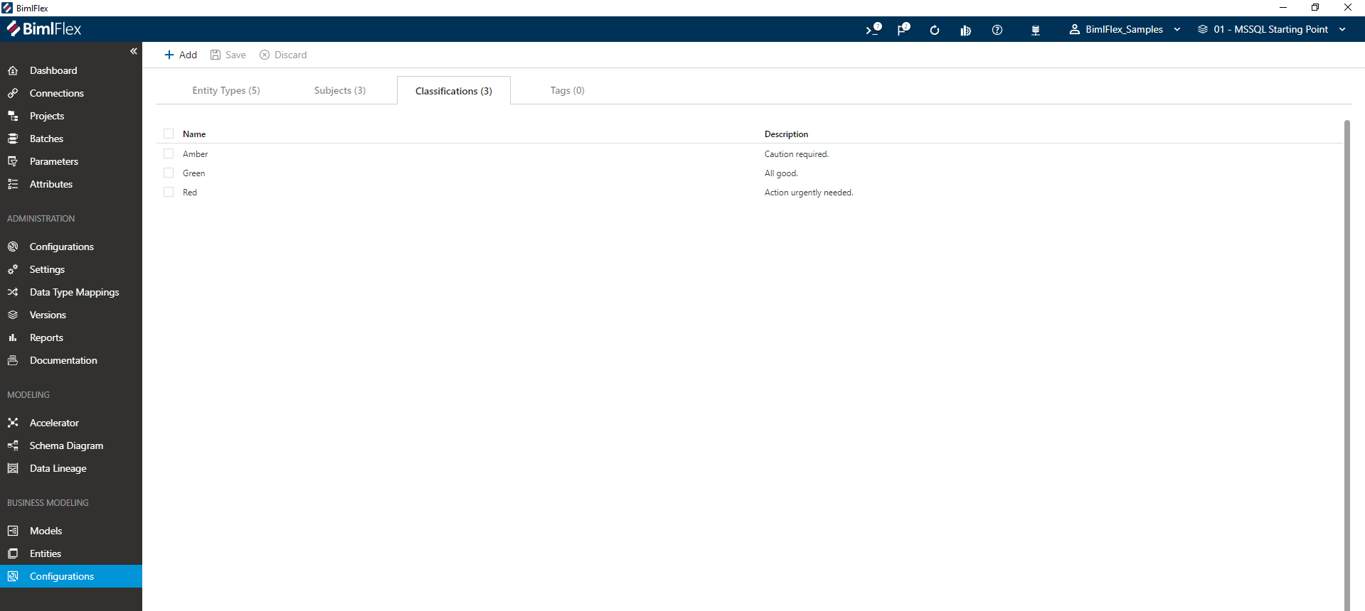Defining Classifications Defining Classifications
