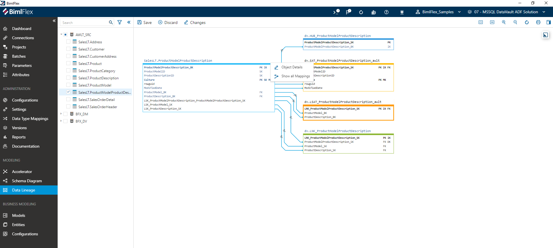 Object Actions in the Data Lineage Designer Object Actions in the Data Lineage Designer