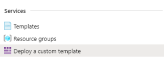 Deploy a custom template CustomTemplate