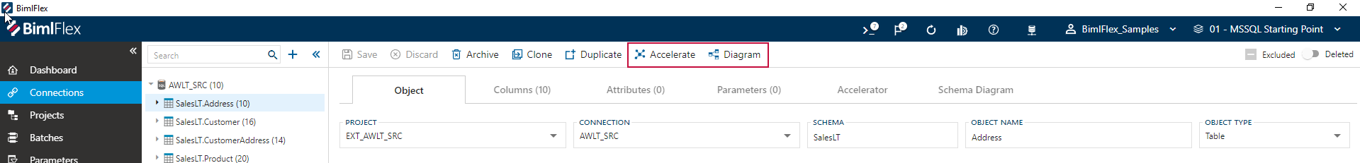 Accelerate Option from Objects Action Bar Accelerate Option from Objects Action Bar