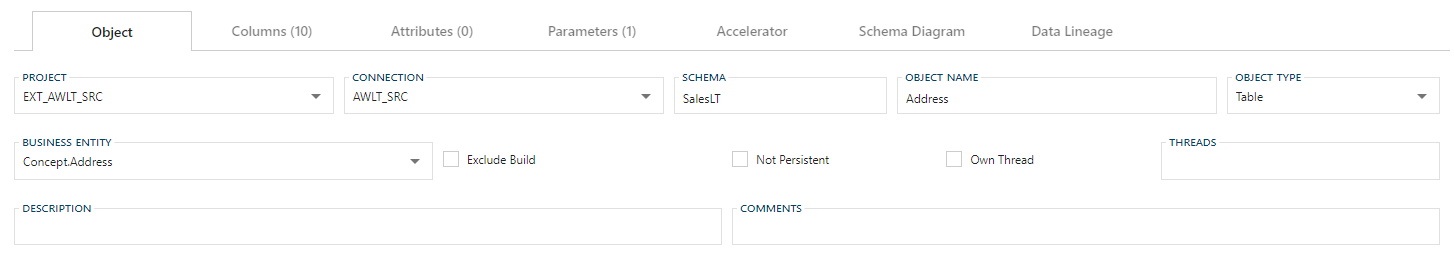 Object Editor Fields Object Editor Fields
